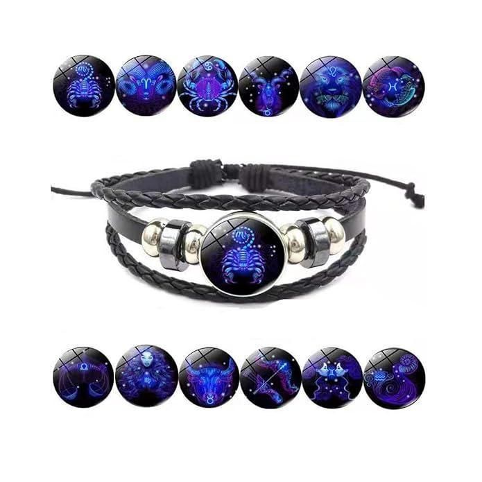 Zodiac Constellation Braided Design Bracelet
