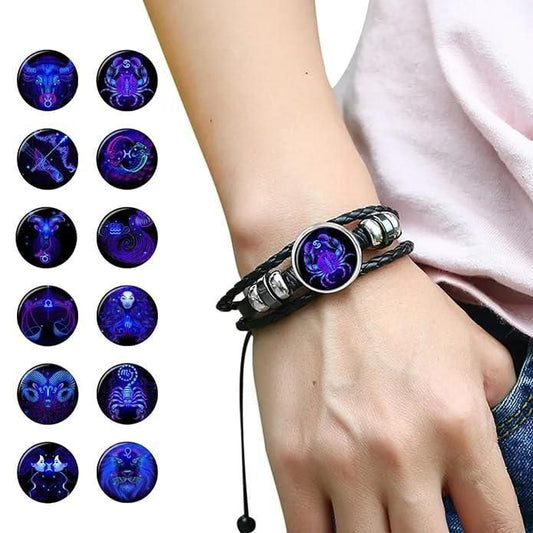 Zodiac Constellation Braided Design Bracelet