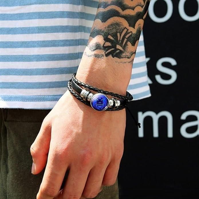 Zodiac Constellation Braided Design Bracelet